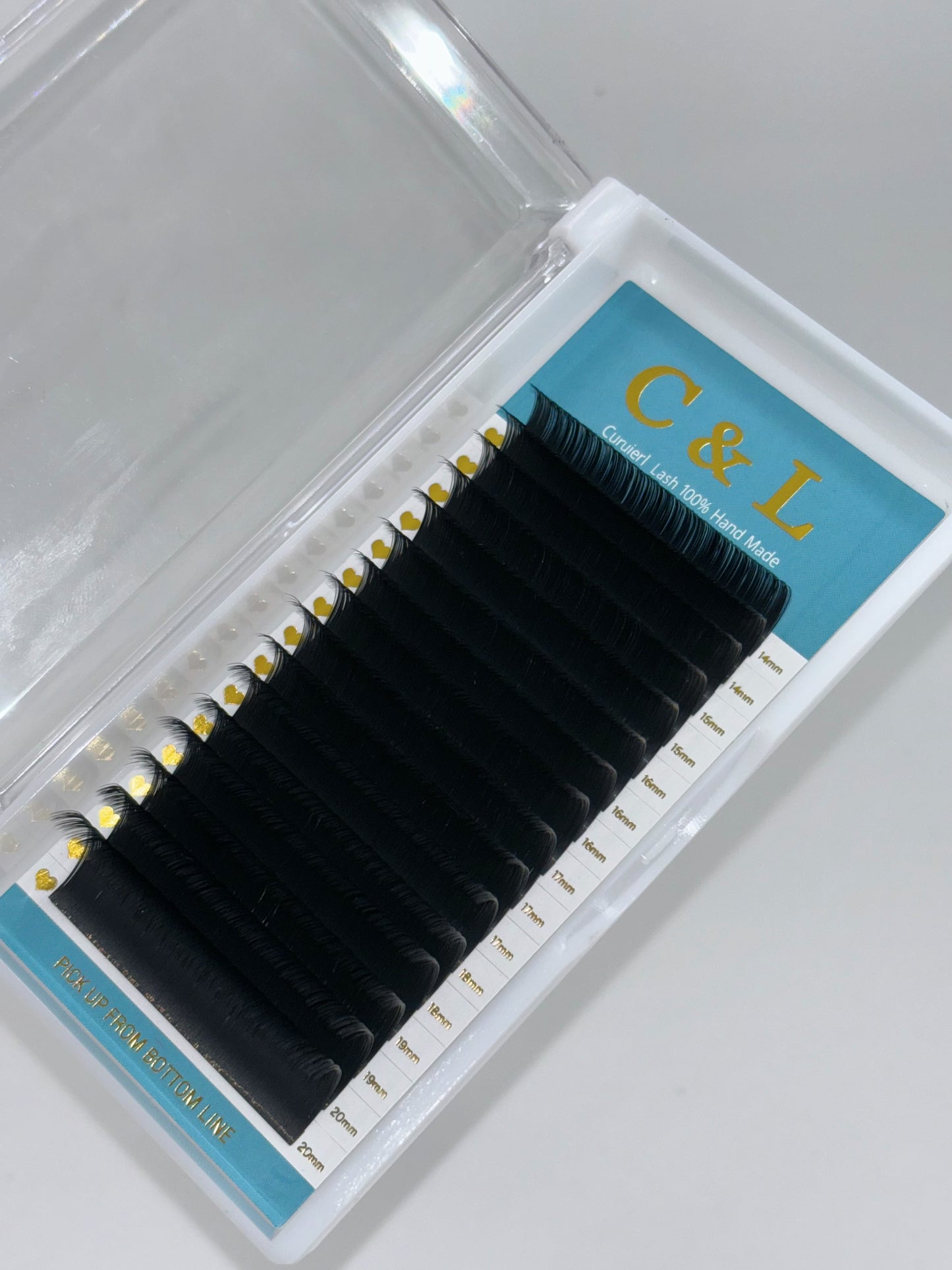16Rows Dark Matte Black Lashes Extensions 0.03MM