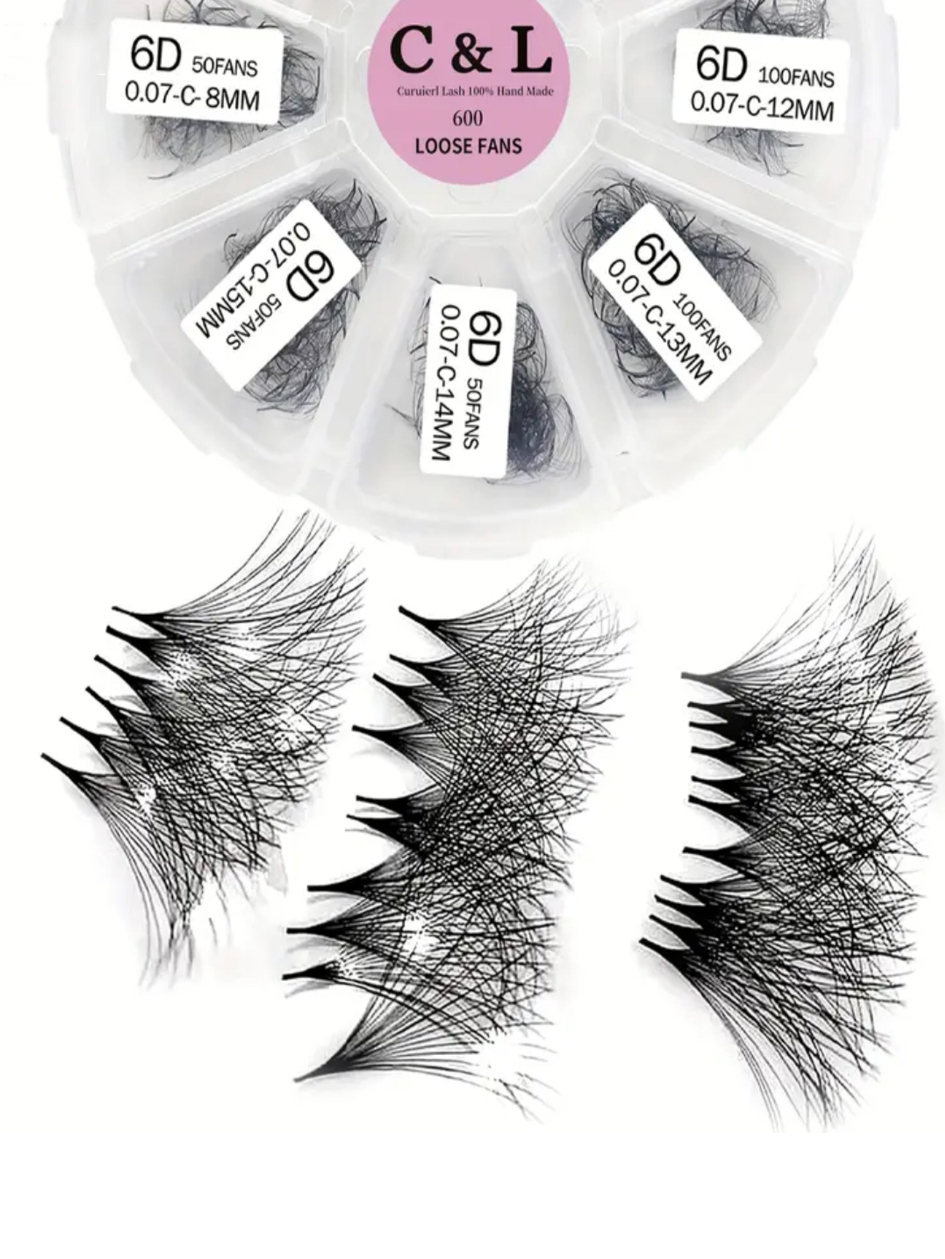 6D Loose Premade Fans Lashes 600pcs