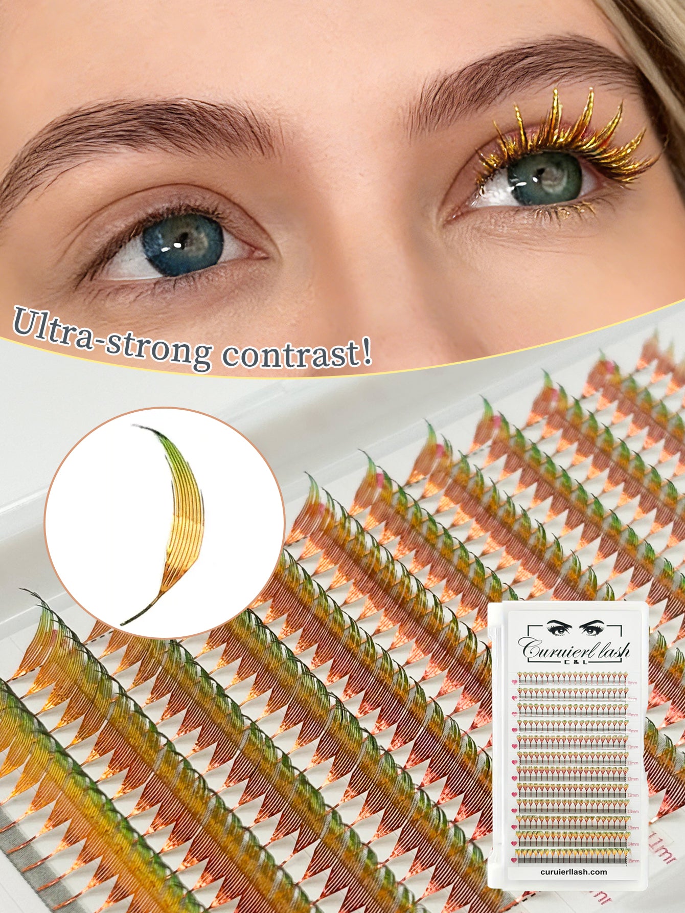 COLORED SPIKE LASHES