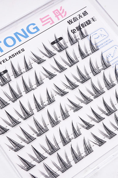 Self-adhesive non-adhesive sunflowers lashes