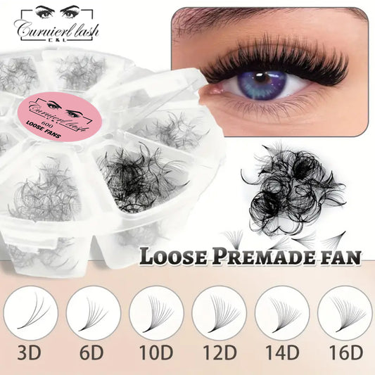 3D Loose Premade Fans Lashes 600pcs