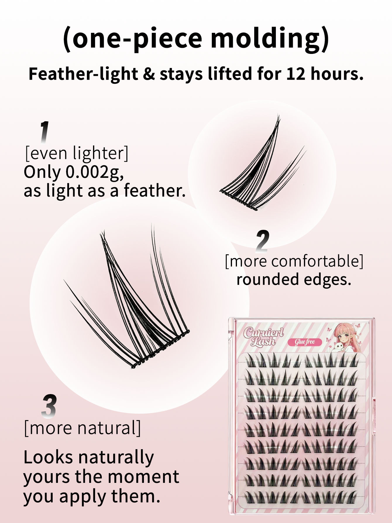 glue free-lashes (sunflower)