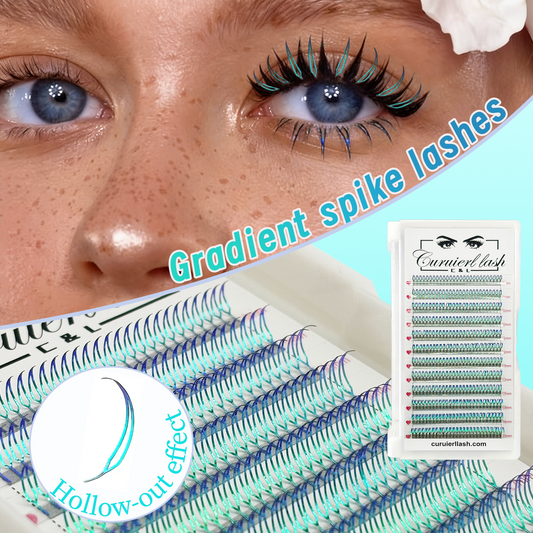 Gradient spike lashes