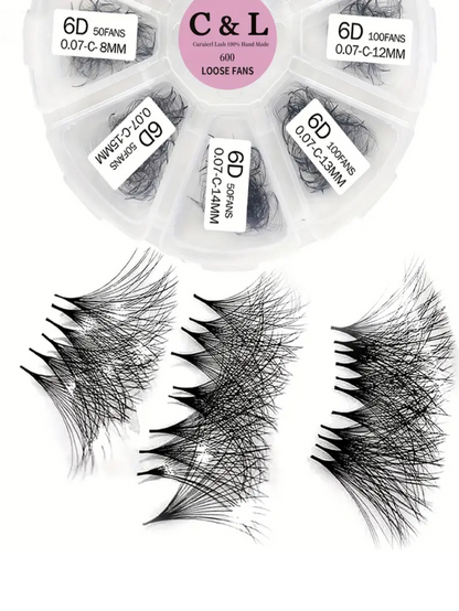 10D Loose Premade Fans Lashes 600pcs