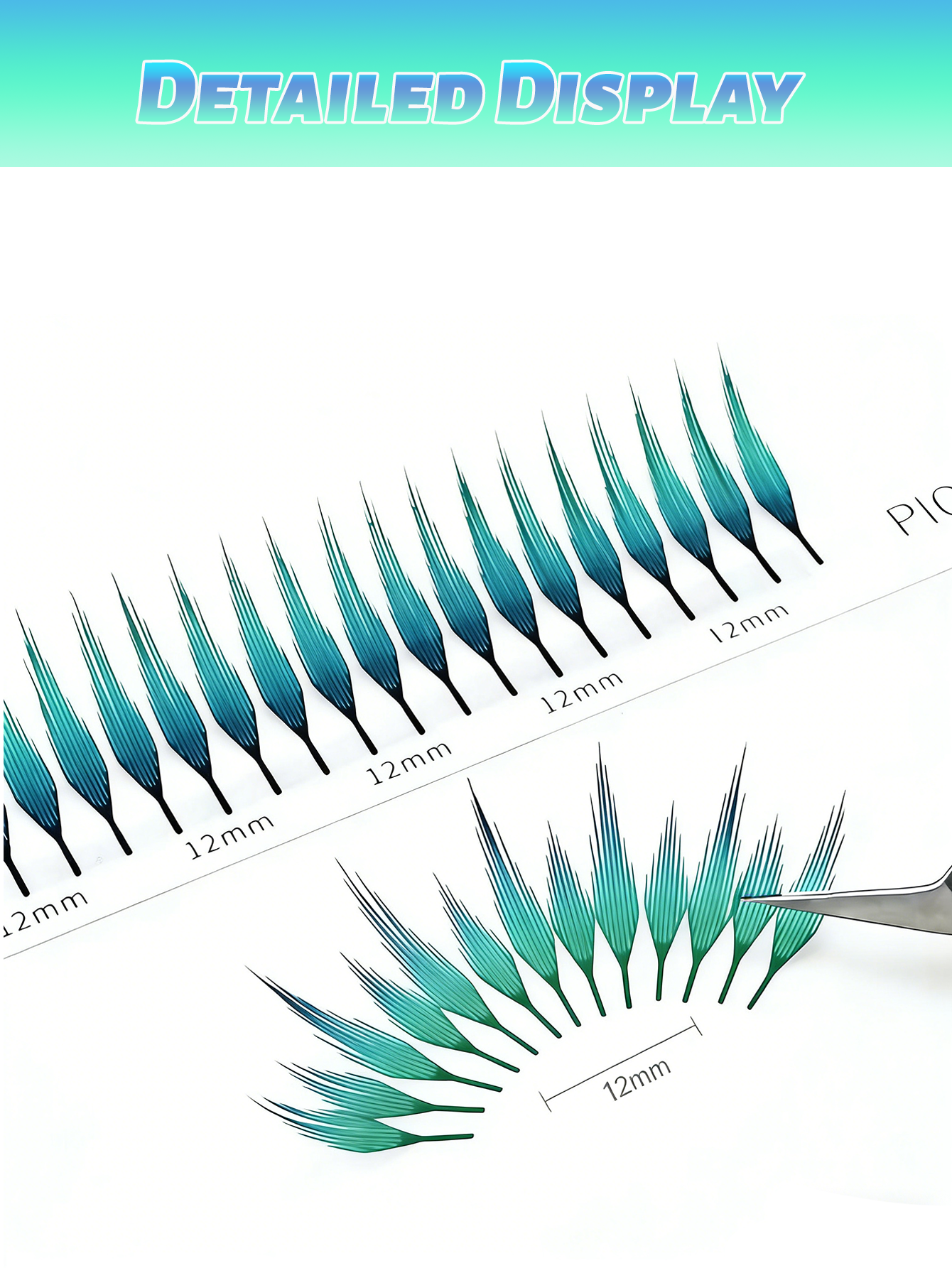 COLORED SPIKE LASHES