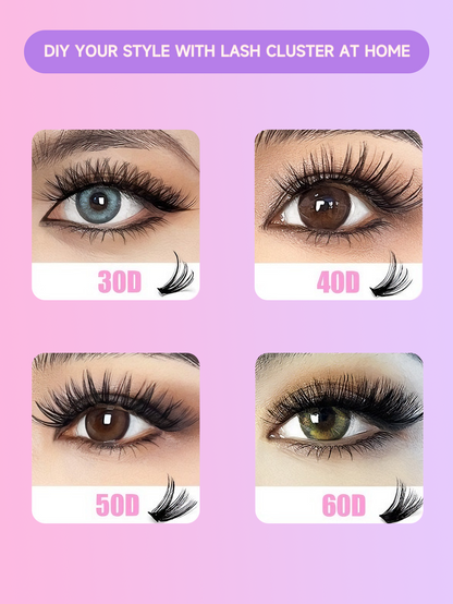 3 STYLES MIXED CLUSTER LASHES (30D+40D+50D)