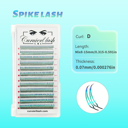 Gradient spike lashes