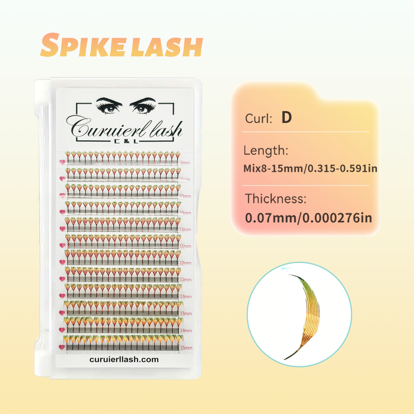 COLORED SPIKE LASHES