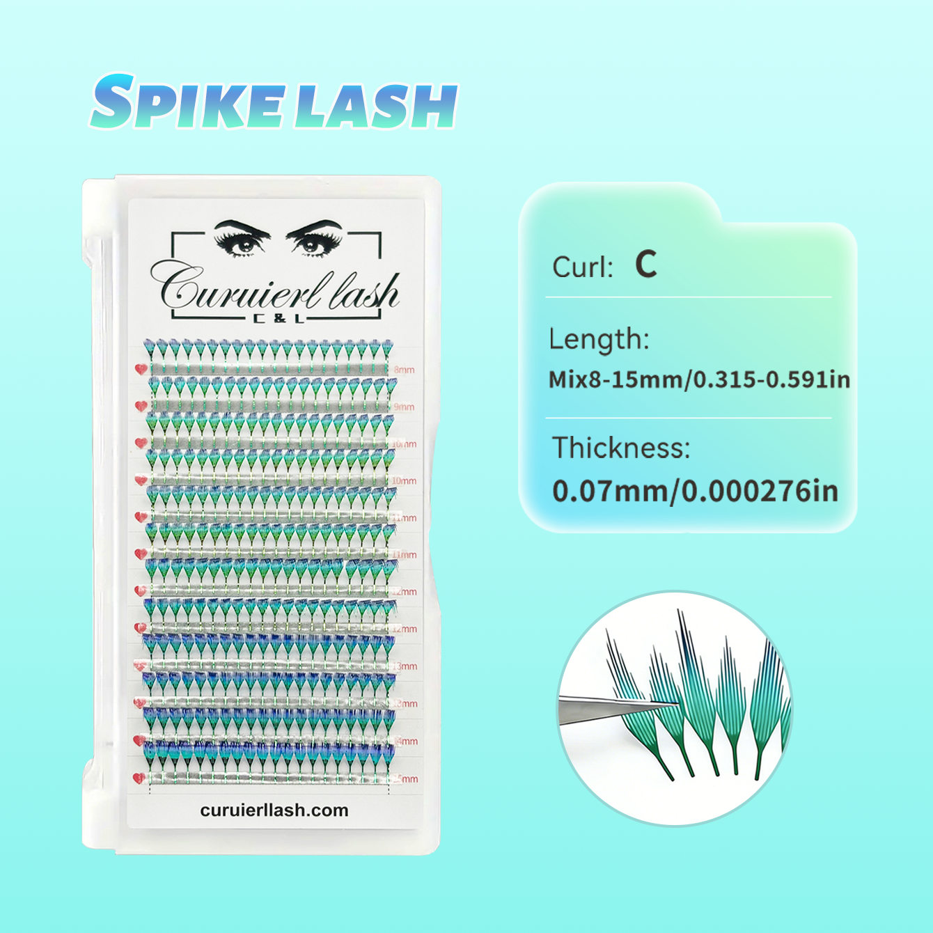 COLORED SPIKE LASHES