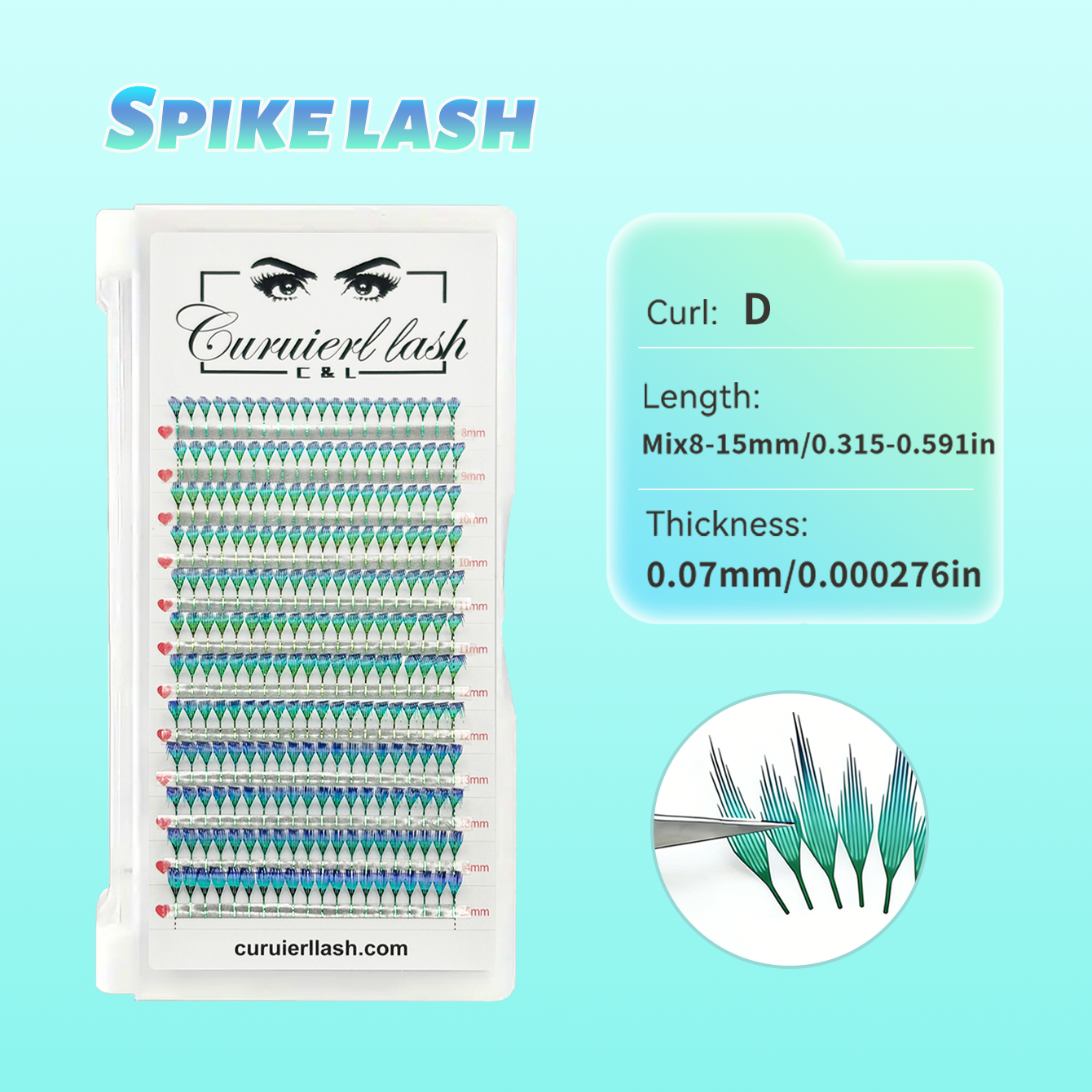 COLORED SPIKE LASHES