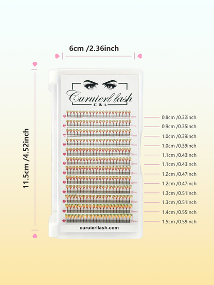 COLORED SPIKE LASHES