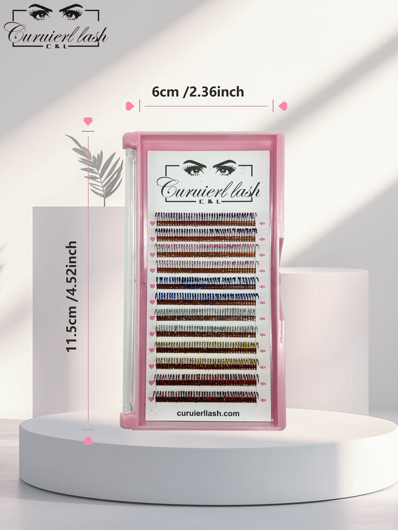 colorful glitter lashes