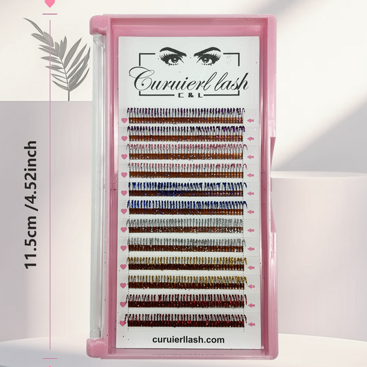 Colorful glitter lashes