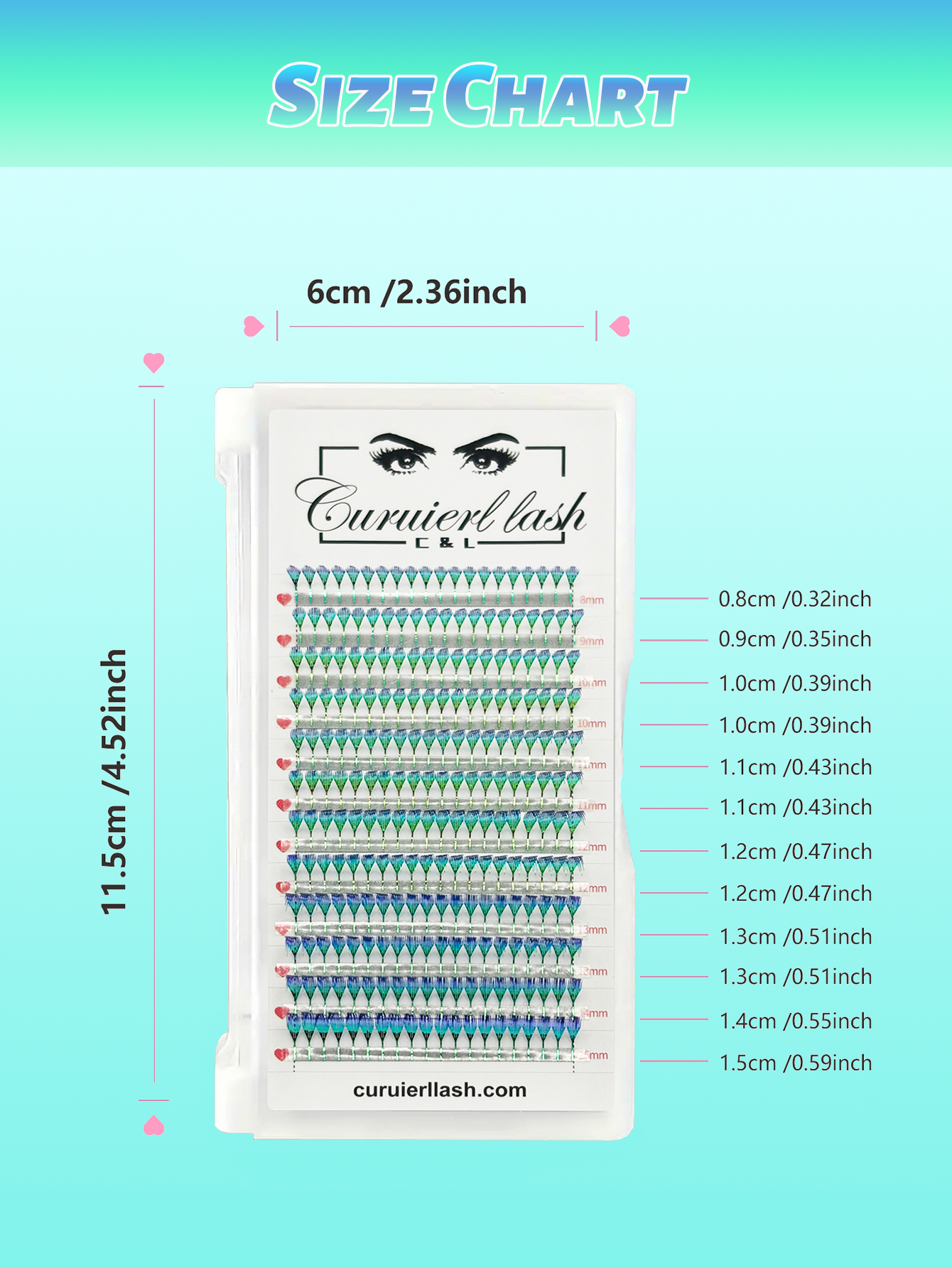COLORED SPIKE LASHES