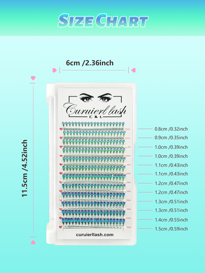 COLORED SPIKE LASHES