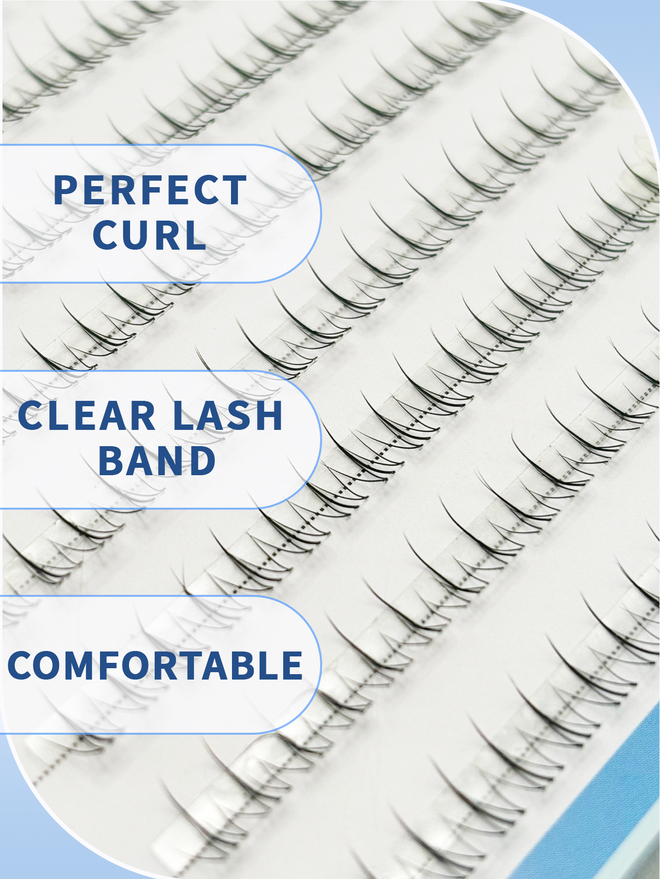 384pcs lower cluster lashes