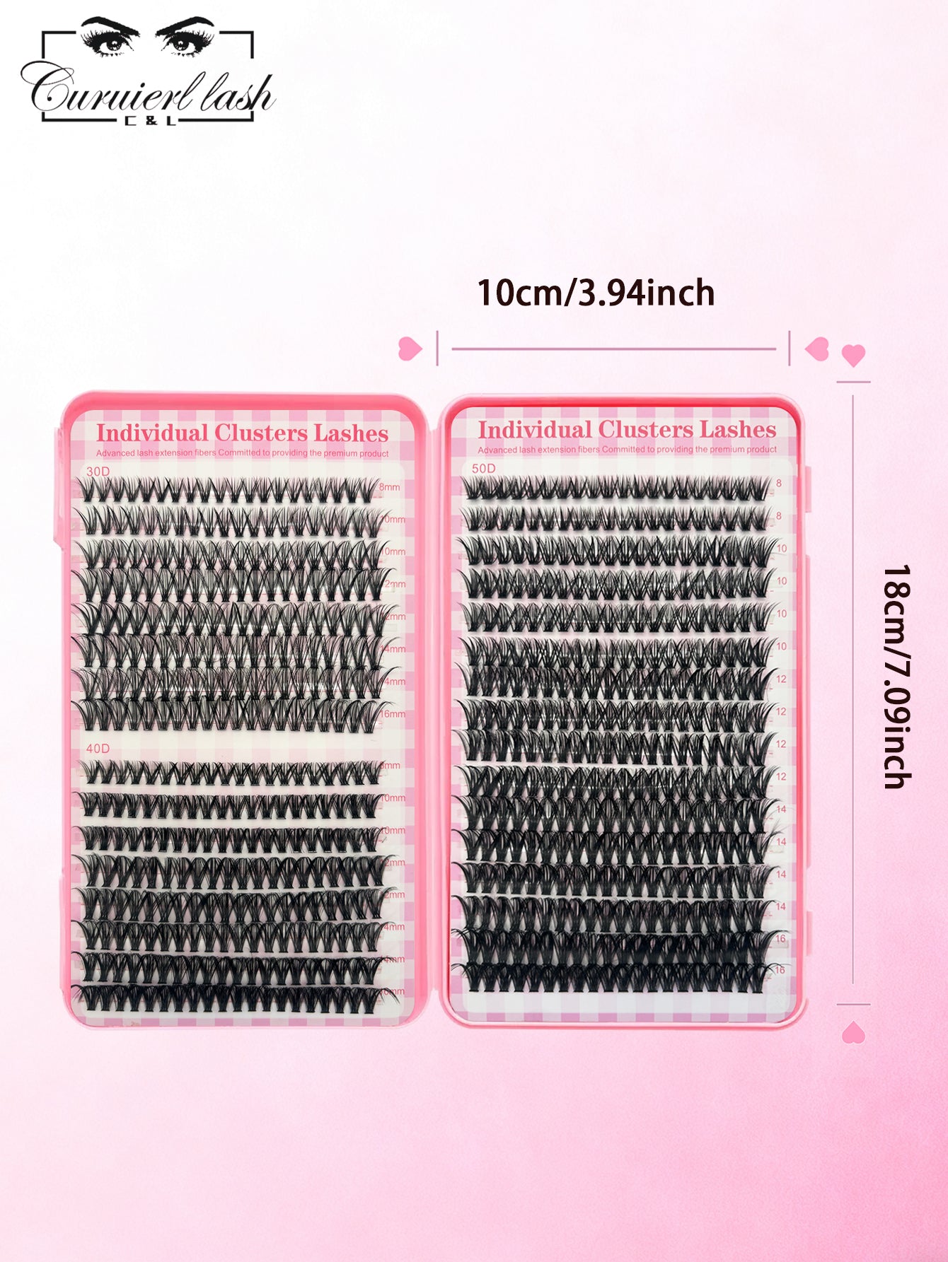 640PCS Cluster lashes (30+40+50D)