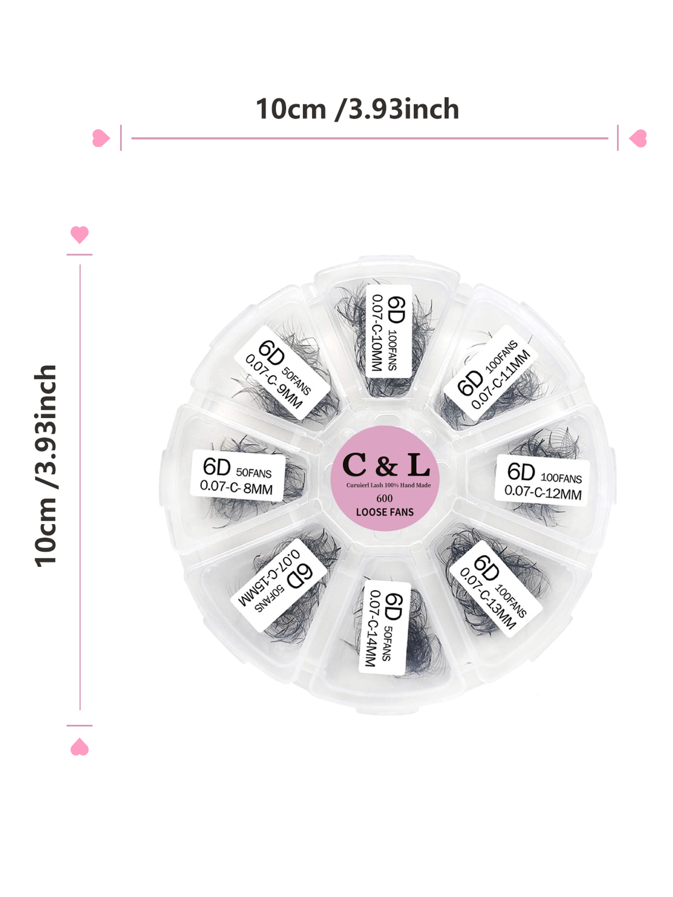6D Loose Premade Fans Lashes 600pcs